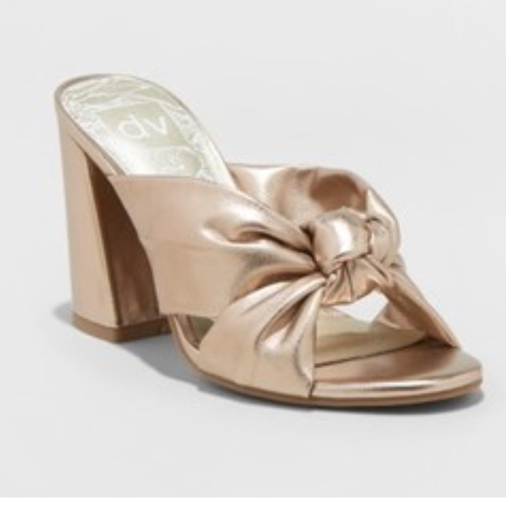 DOLCE VITA GOLD KNOT HEELS